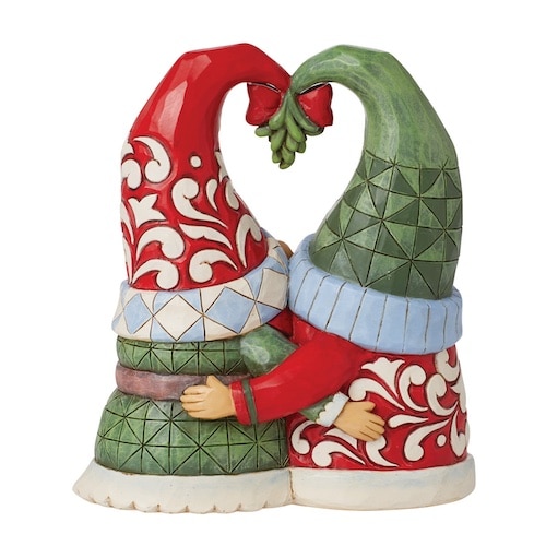 Mistletoe Gnome Couple by Jim Shore Back