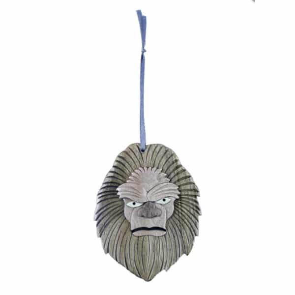 Bigfoot Sasquatch Intarsia Wooden Ornament