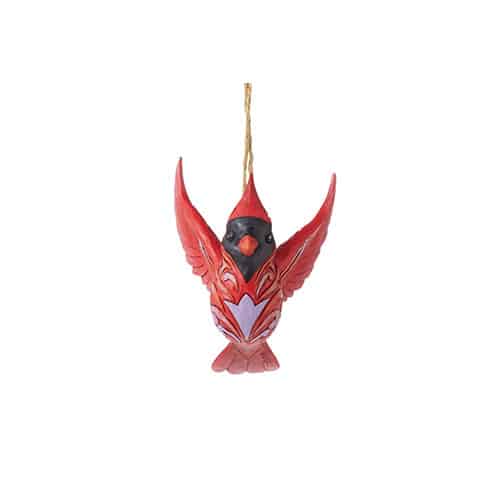 Caring Cardinal in Flight Ornament by Jim Shore Front