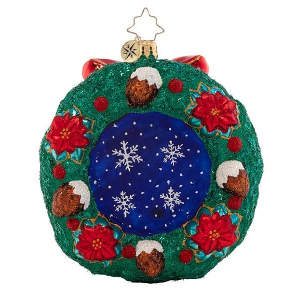 Christmas Cheer Wreath by Radko Back