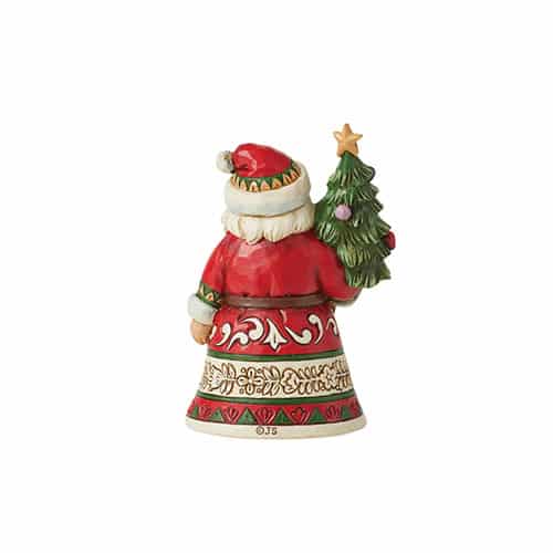 Happy Mini Santa Figurine by Jim Shore Back