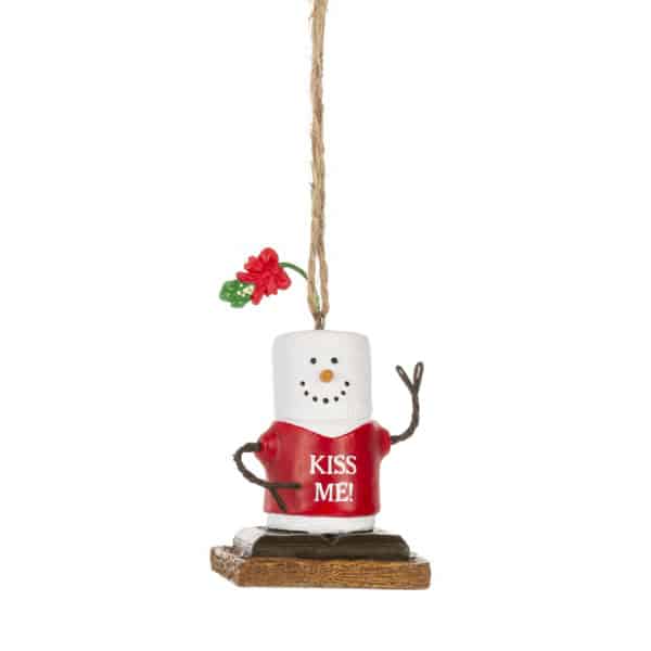 Smores Mistletoe Kiss Me Ornament