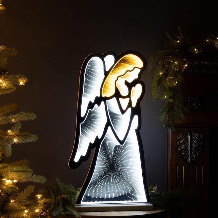 Angel Infinity Light Lit Decor Glamour