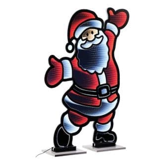 Joyful Santa Infinity Light Lit Decor