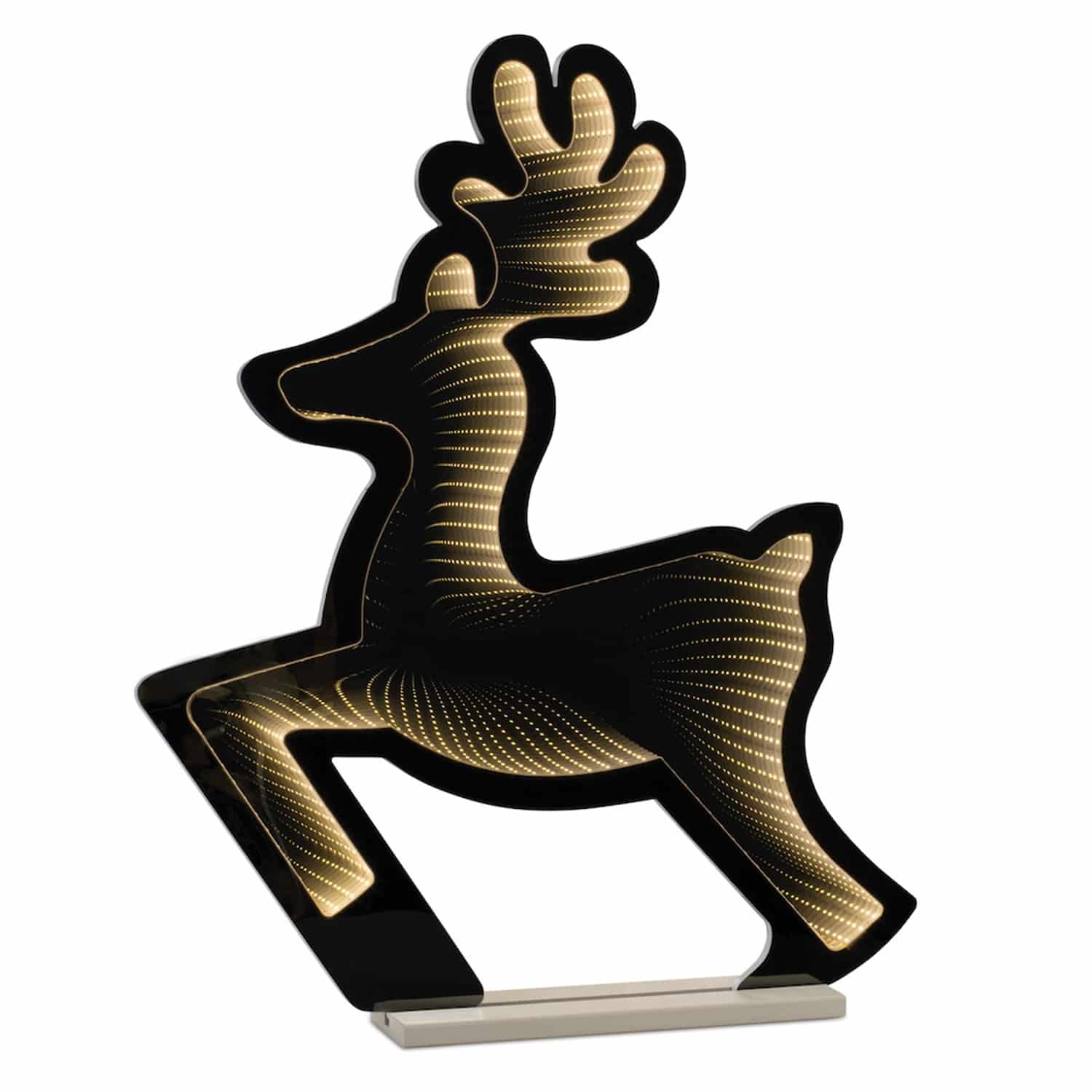 Prancing Deer Infinity Light Lit Decor
