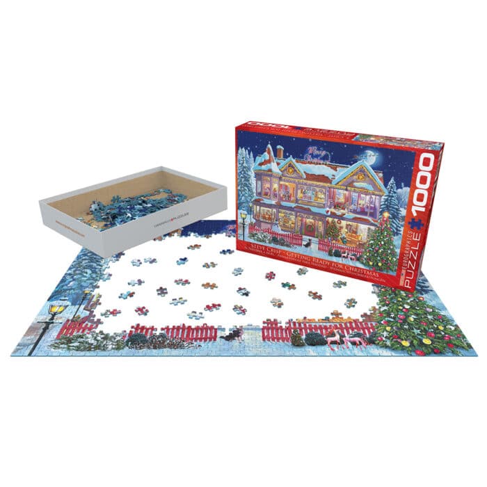 Getting Ready for Christmas Puzzle 1000 Pieces Working