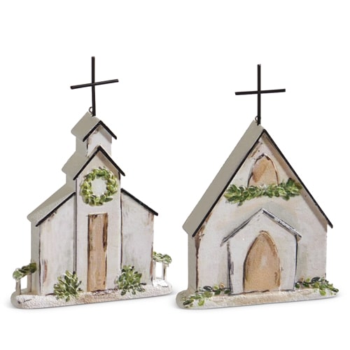 Little Country Church Ornaments