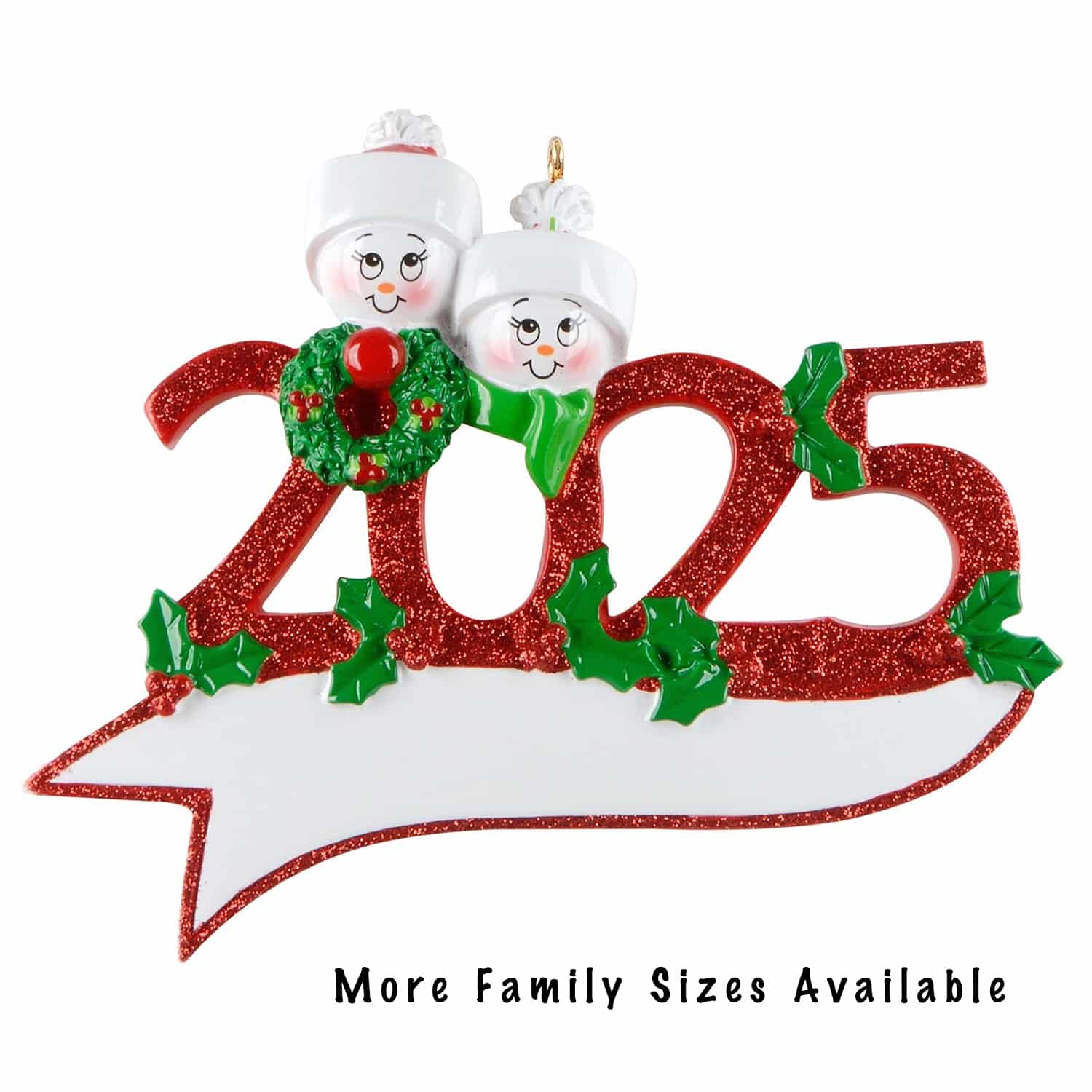 Snowman 2025 Family Ornament Personalized