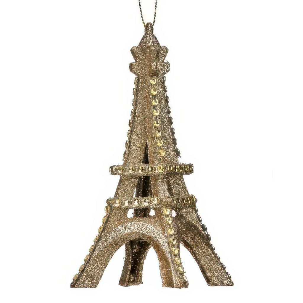 Glittered Eiffel Tower Ornament
