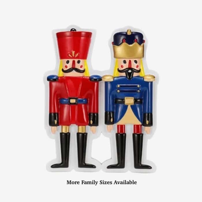 Nutcracker Soldier Family Ornament Two