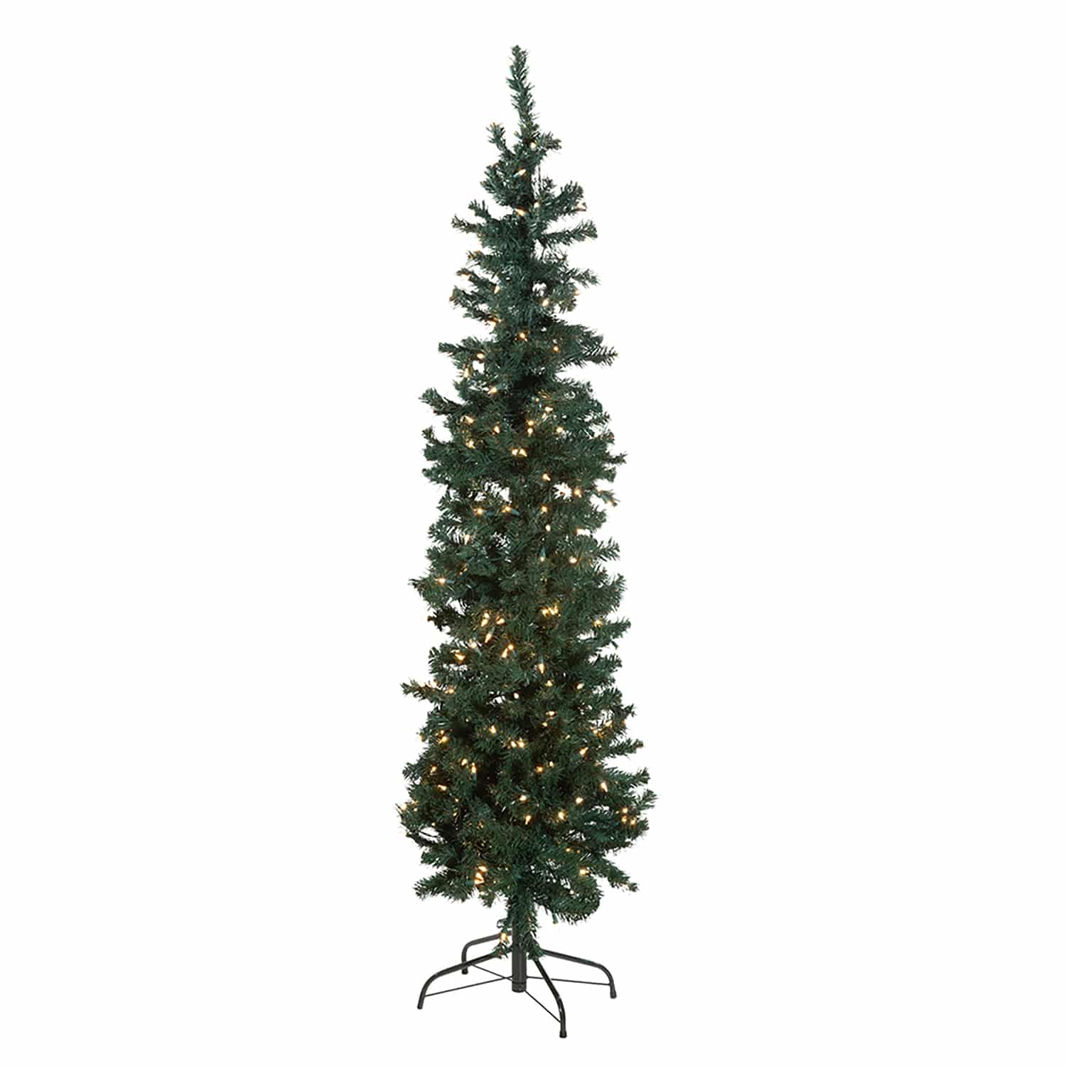 Winchester pine pencil tree, six feet and pre-lit