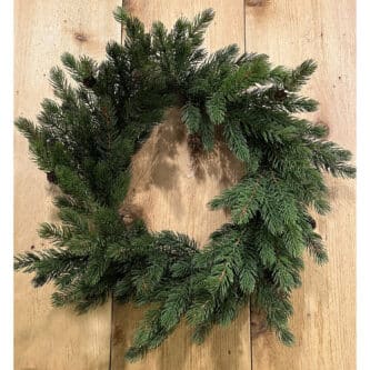 Just Cut Spruce Wreath With Mini Cones 24"