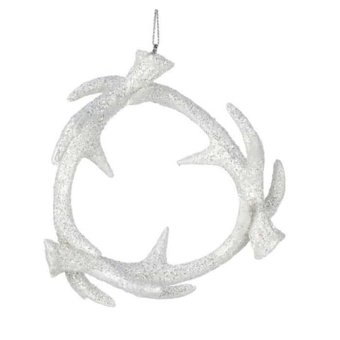 Frost Antler Wreath Ornament