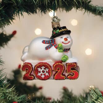 2025 Dated Snowman Ornament Old World Christmas