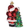 2025 Santa With Tree Ornament Old World Christmas Back