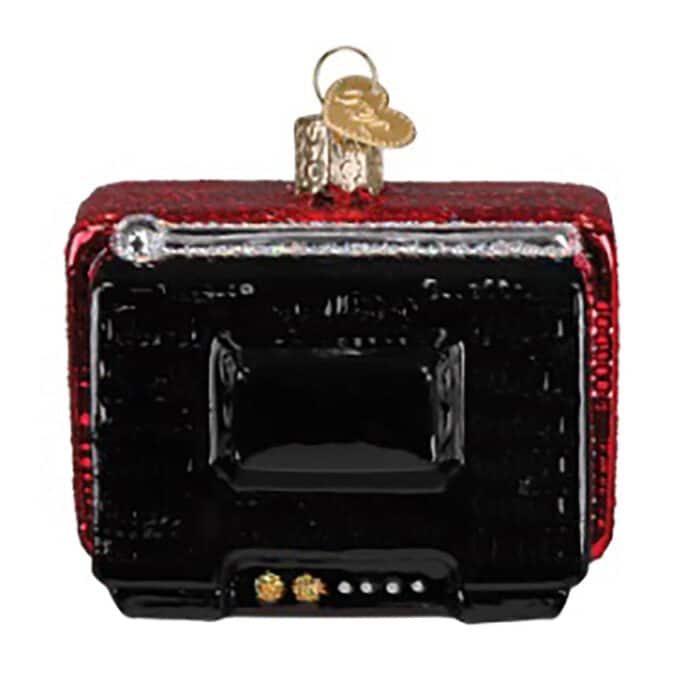 24 Hour Christmas Channel Tv Ornament Old World Christmas Back