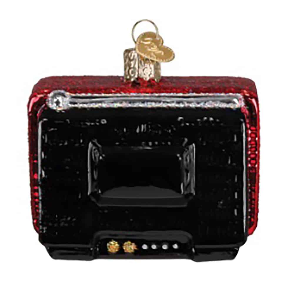 24 Hour Christmas Channel Tv Ornament Old World Christmas Back