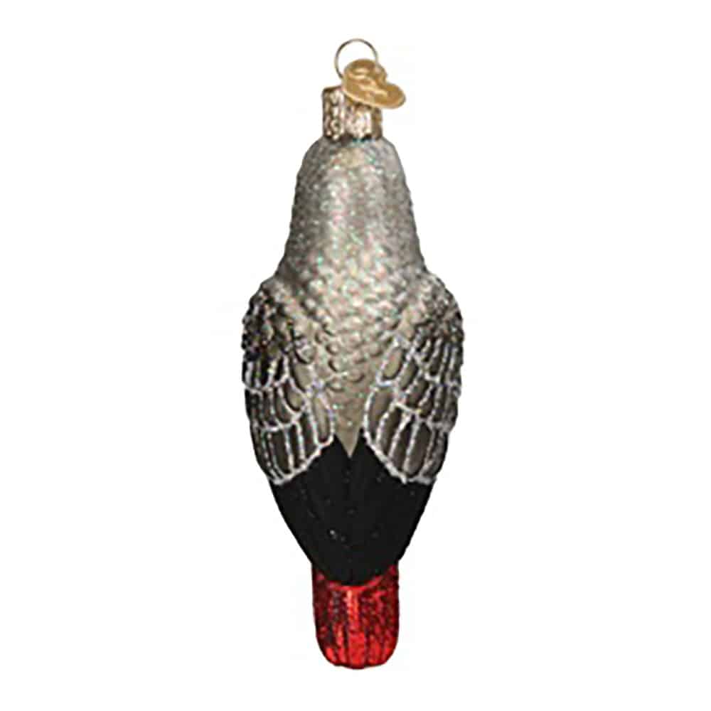 African Grey Ornament Old World Christmas Back
