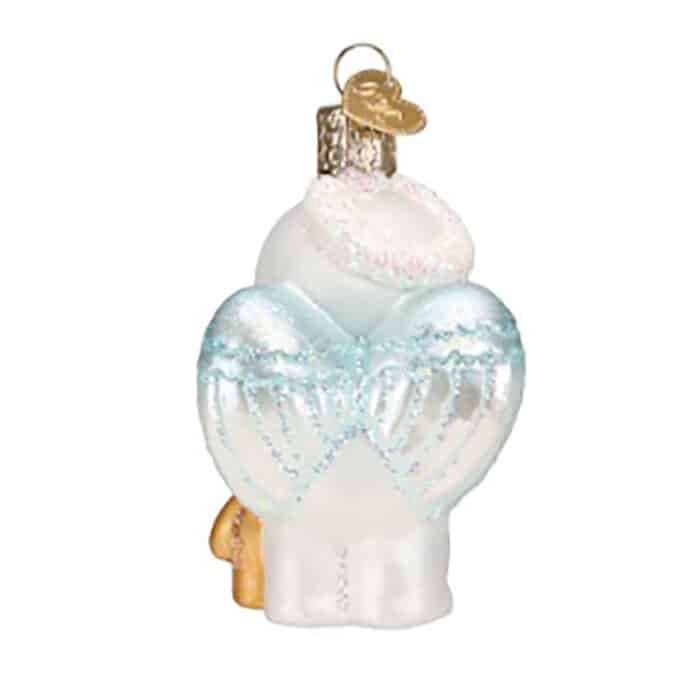 Baby Snow Angel Ornament Old World Christmas Back