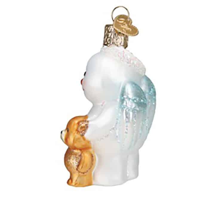 Baby Snow Angel Ornament Old World Christmas Side