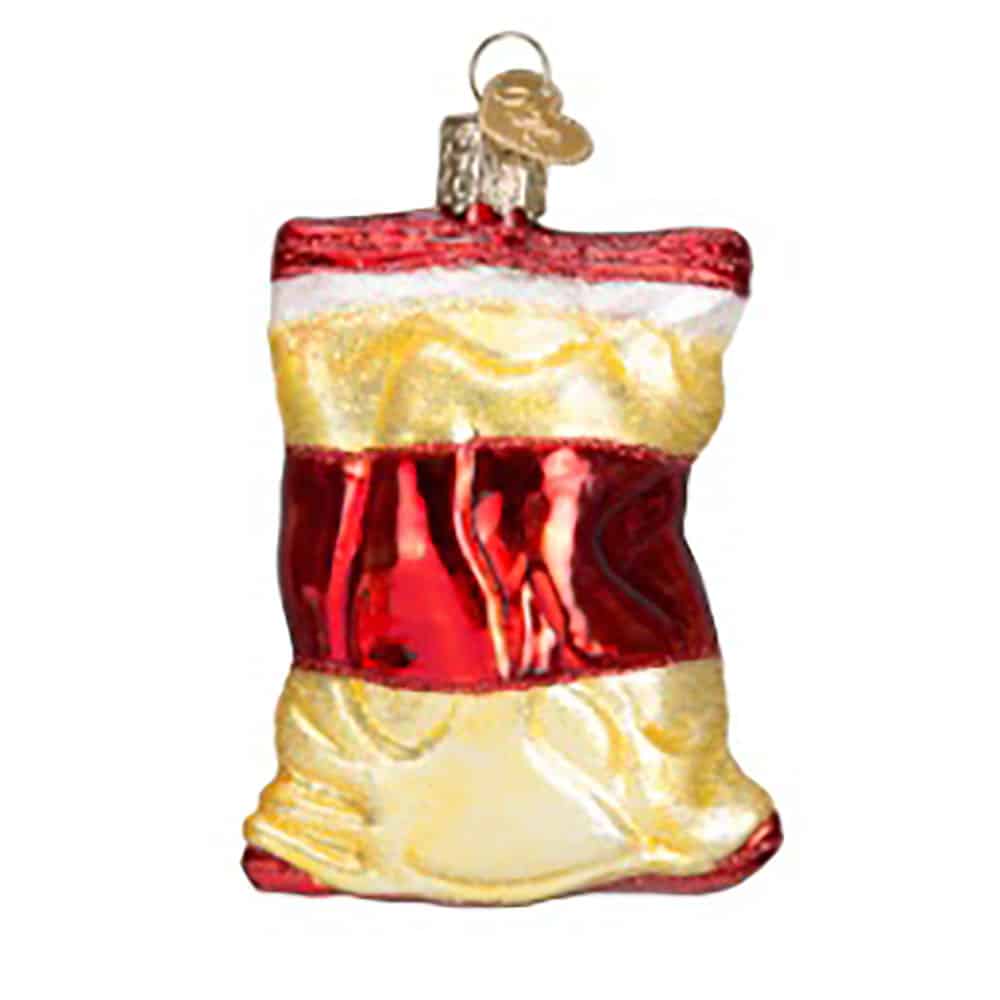 Bag of Chips Ornament Old World Christmas Back