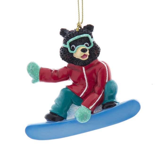 Bear Snowboard Ornament