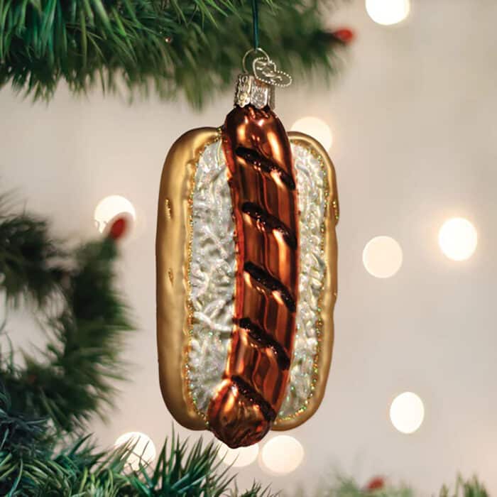 Bratwurst Sandwich Ornament Old World Christmas