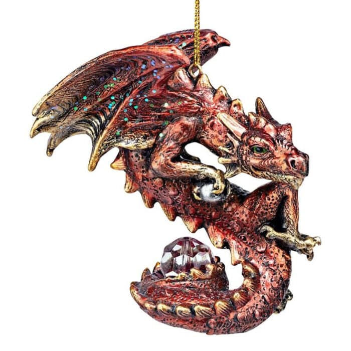 Christmas Light Protector Dragon Ornament Front