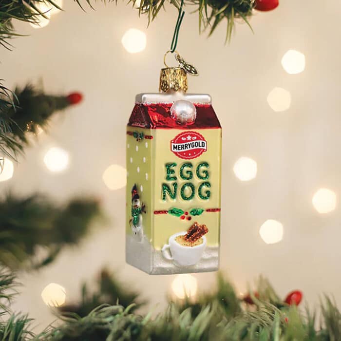 Eggnog Carton Ornament Old World Christmas