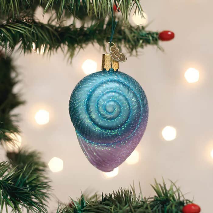 Fanciful Spiral Shell Ornament Old World Christmas