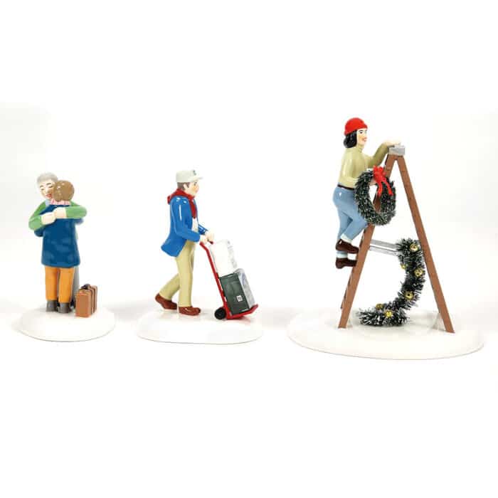 Friends Neighbors Snow Village D56 Side