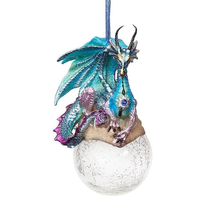Frost the Gothic Dragon Ornament Front