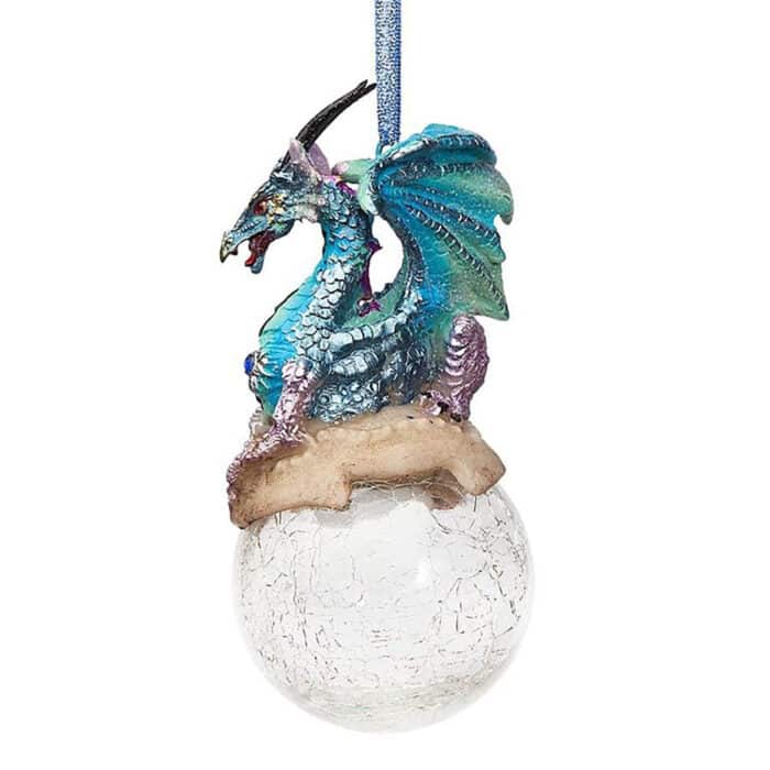 Frost the Gothic Dragon Ornament Side