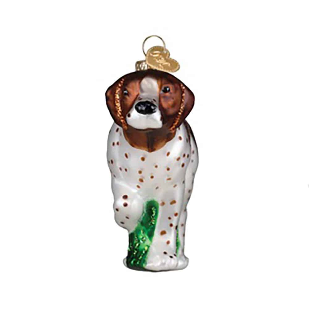 German Shorthaired Pointer Ornament Old World Christmas Front