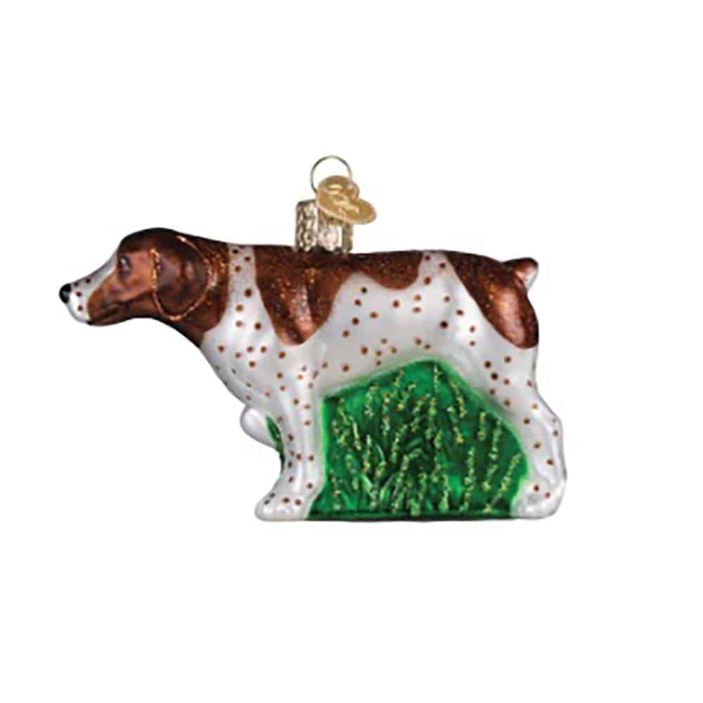 German Shorthaired Pointer Ornament Old World Christmas Side