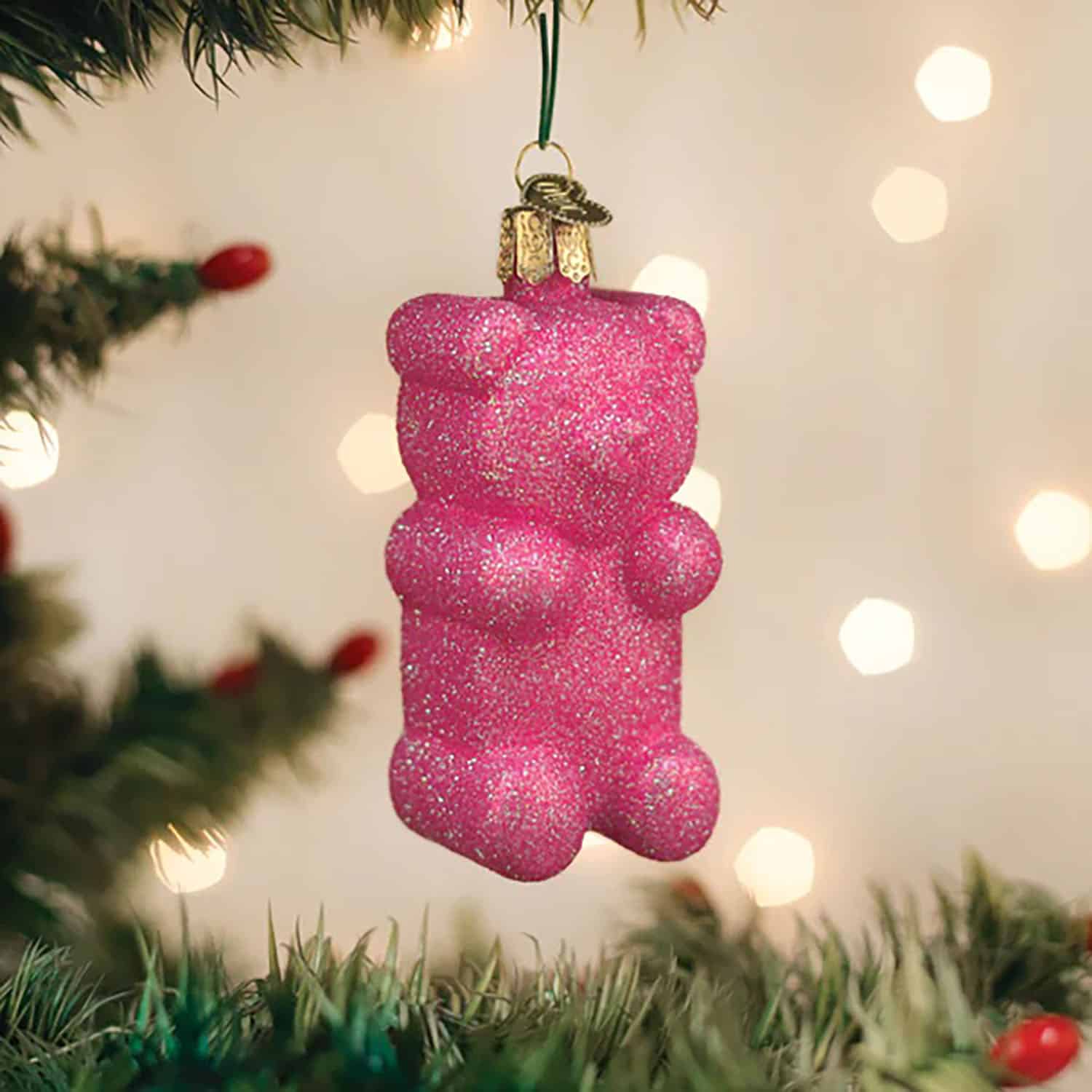 Glistening Jelly Bear Ornament Old World Christmas