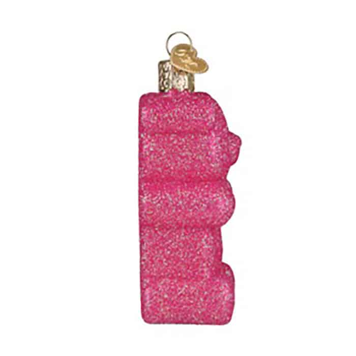 Glistening Jelly Bear Ornament Old World Christmas Side