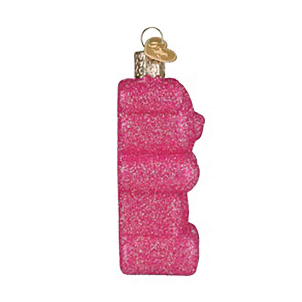 Glistening Jelly Bear Ornament Old World Christmas Side