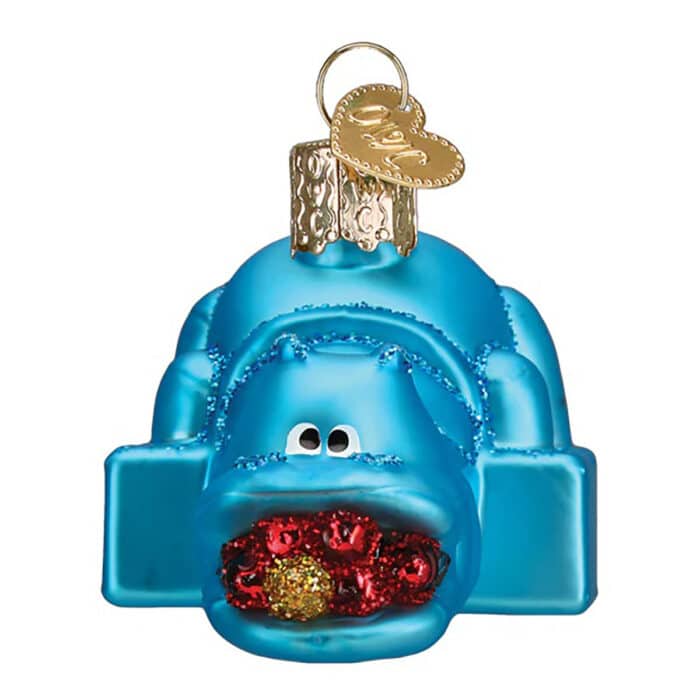 Hungry Hungry Hippos Ornament Old World Christmas Front