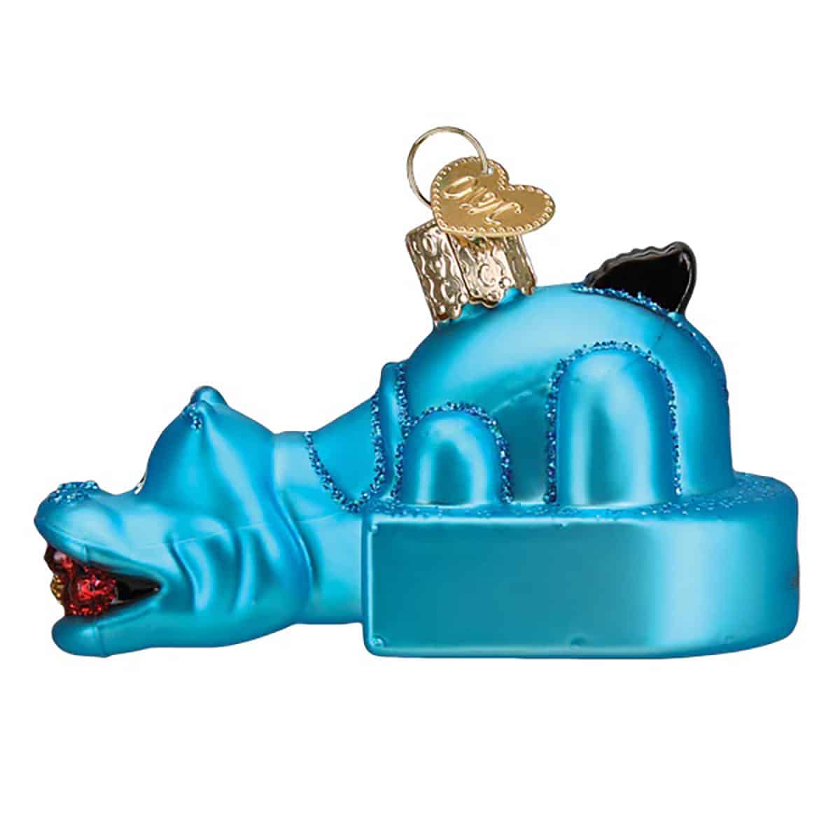 Hungry Hungry Hippos Ornament Old World Christmas Side