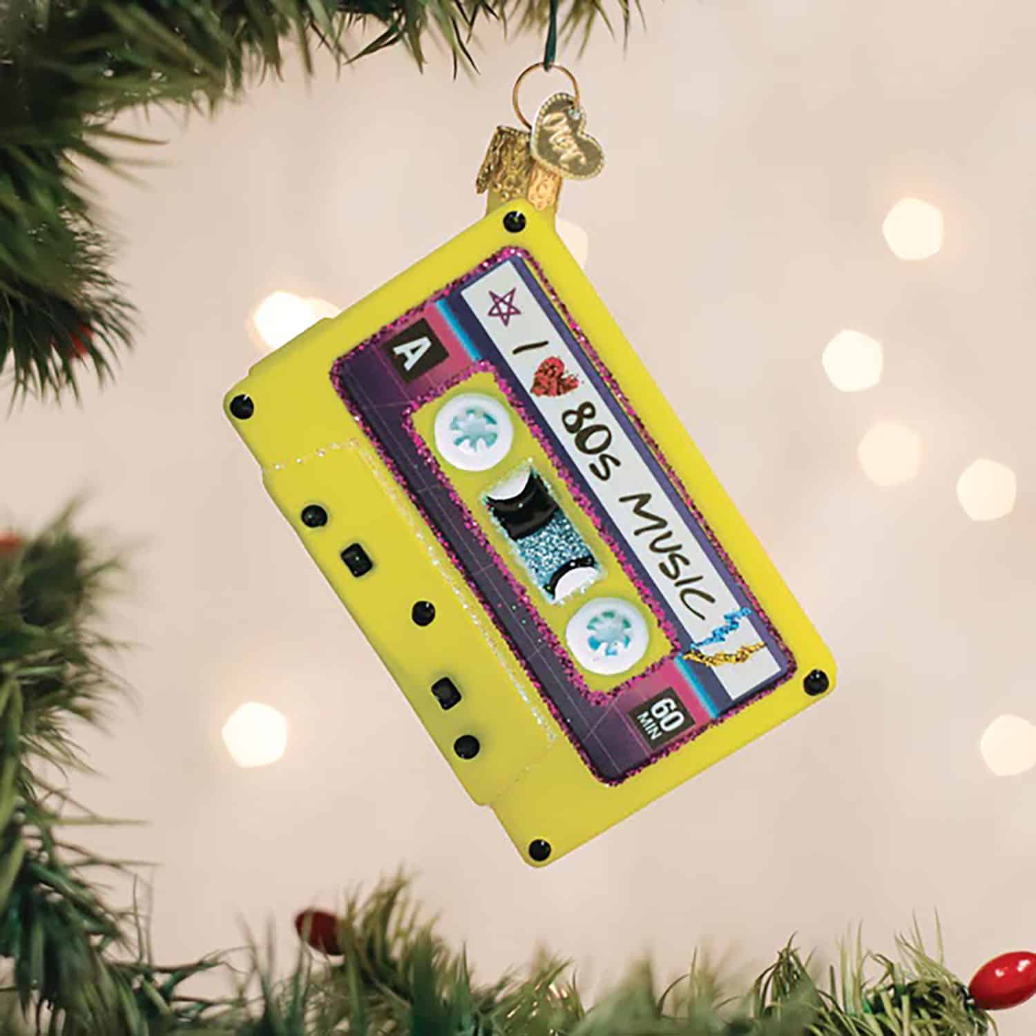 I Love the 80s Cassette Ornament Old World Christmas
