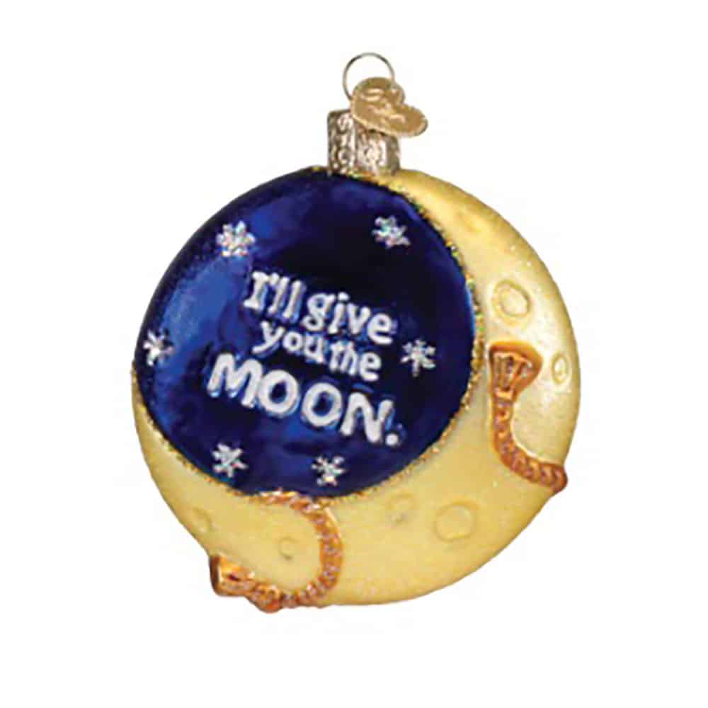 Lasso the Moon Ornament Old World Christmas Back
