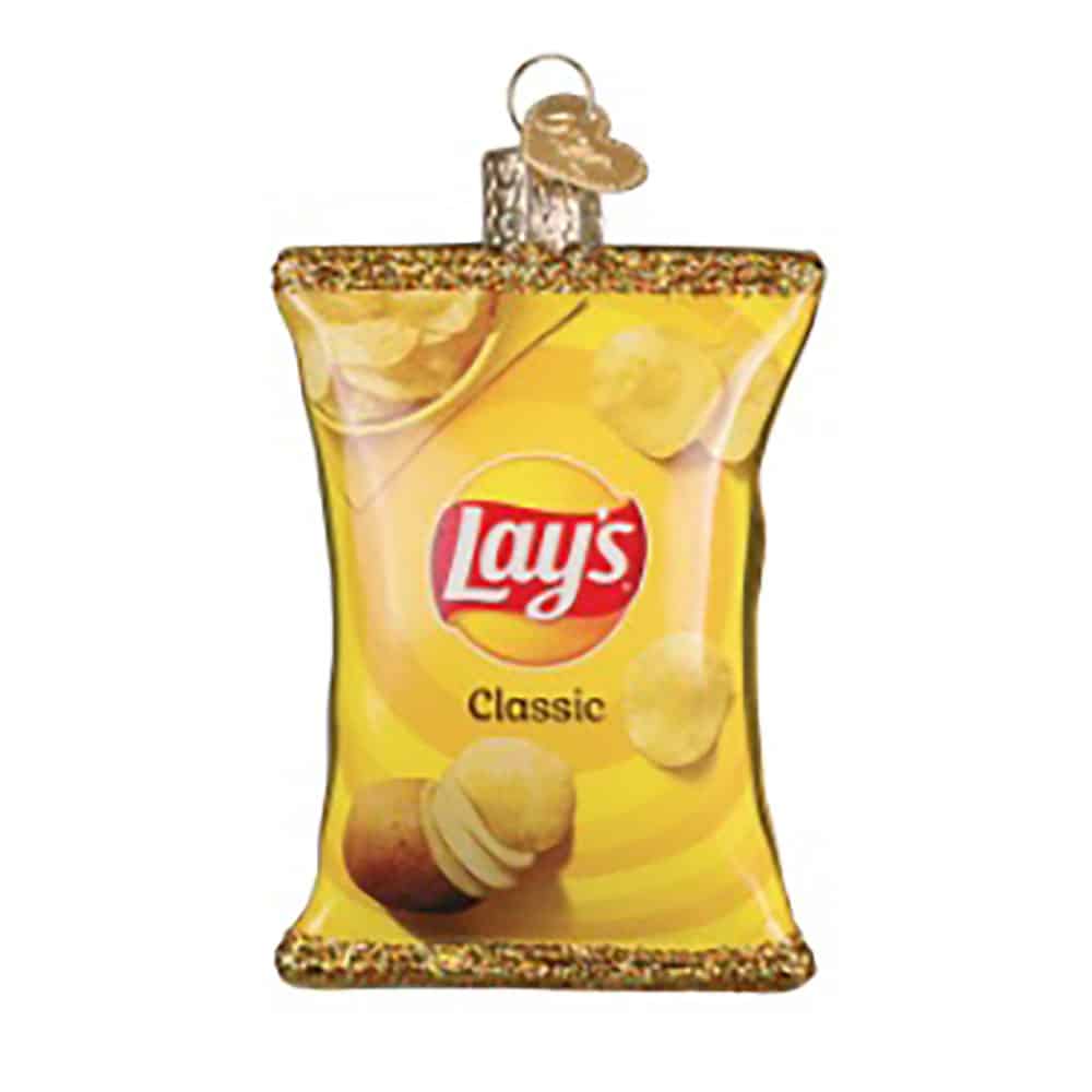 Lays Classic Chips Ornament Old World Christmas Back