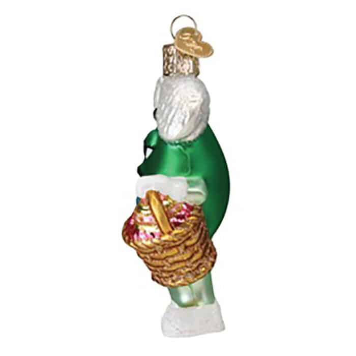 Mms Green Easter Ornament Old World Christmas Side