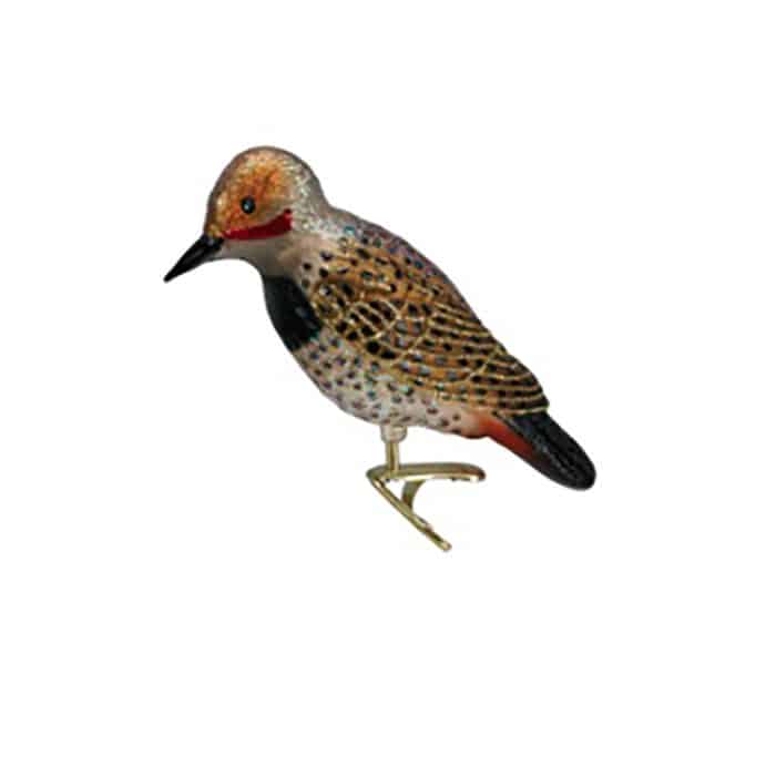 Northern Flicker Ornament Old World Christmas Side