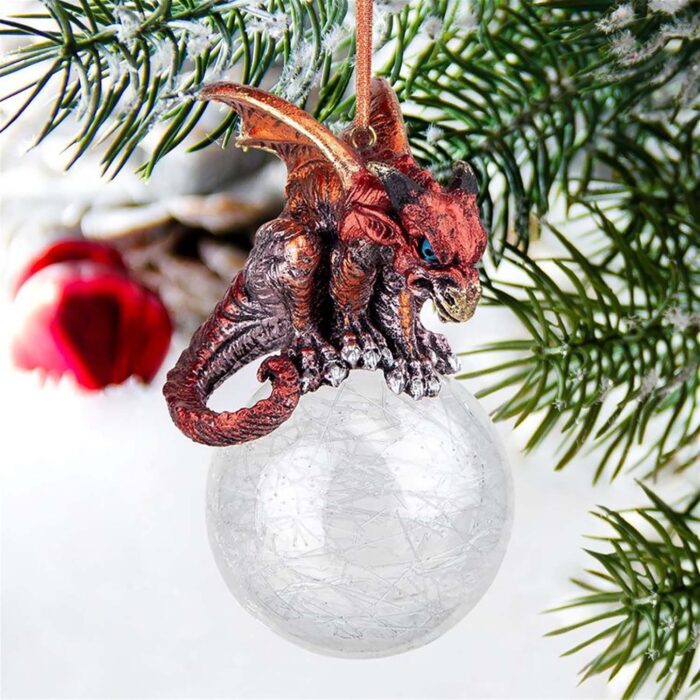 Pensive Percher Dragon Ornament