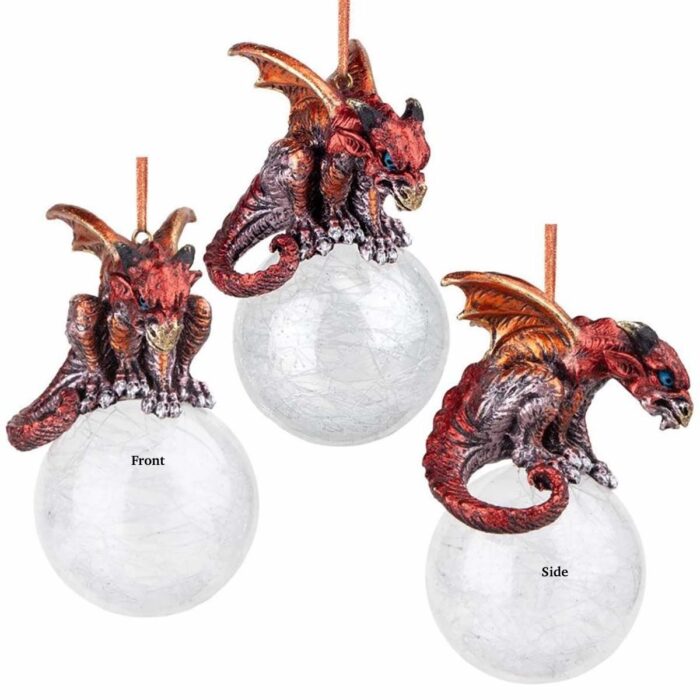 Pensive Percher Dragon Ornament Views