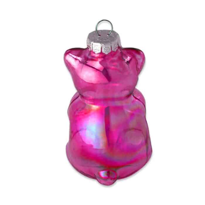 Pink Yummy Gummy Bear Ornament Back