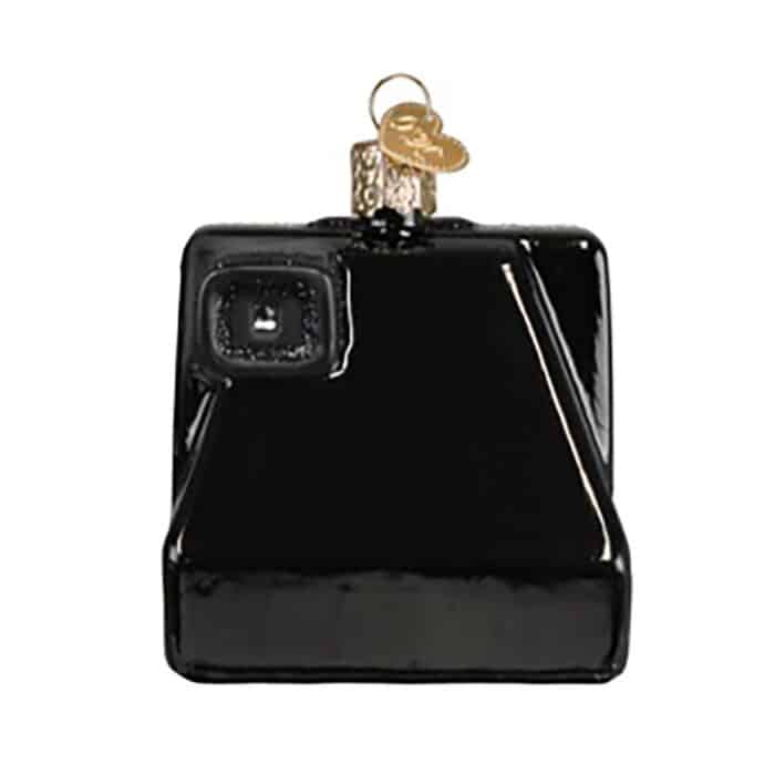 Polaroid Onestep Camera Ornament Old World Christmas Back