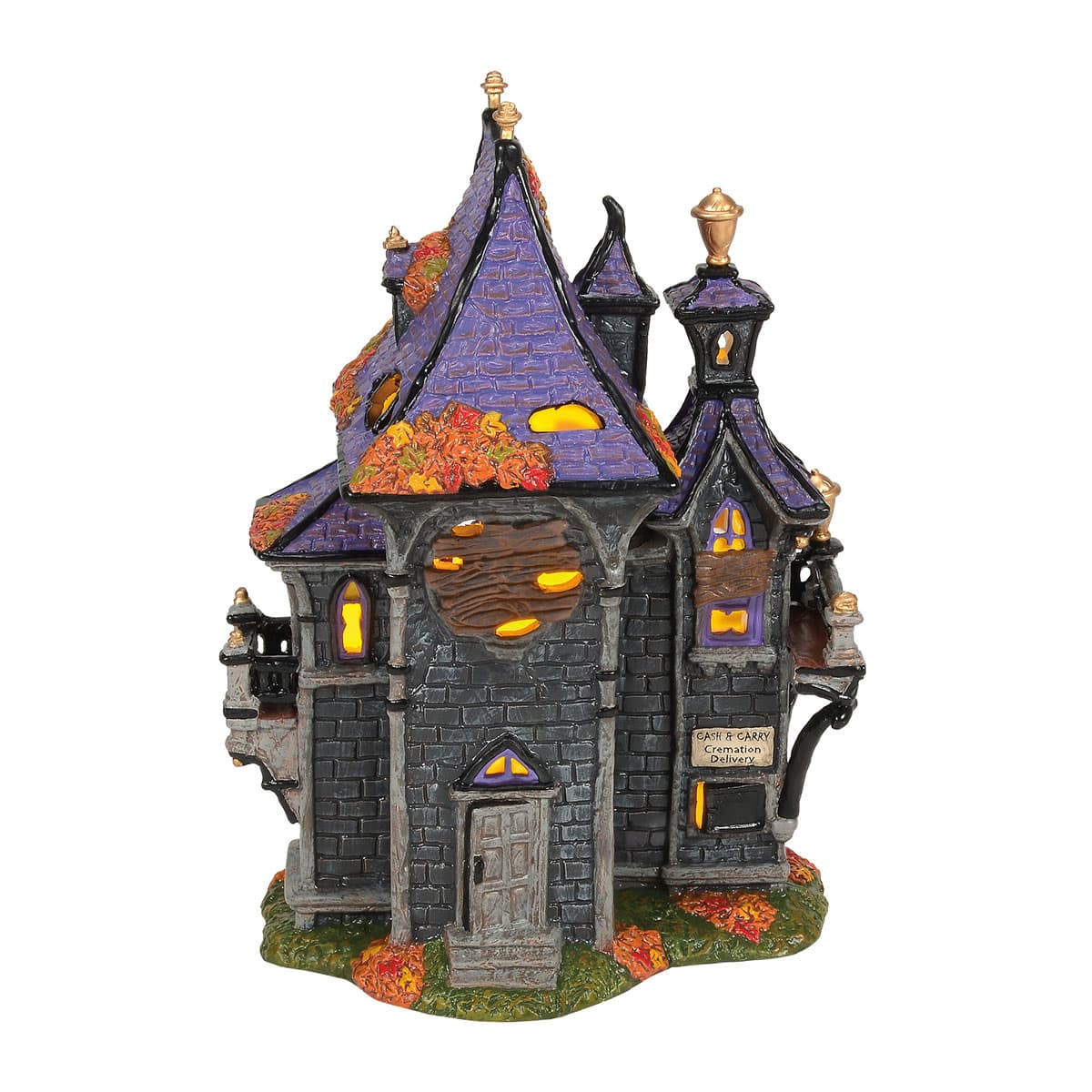 Pucketts Funerarium Halloween Village D56 New Back